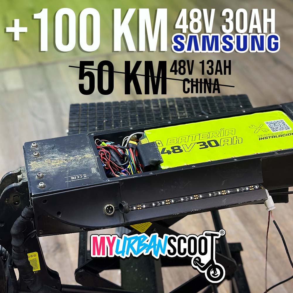 Batería más autonomía patinete Smartgyro 100km