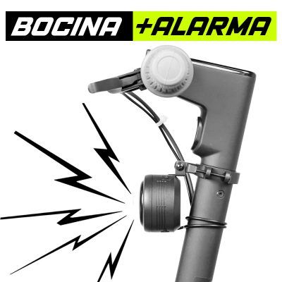 Timbre + alarma para patinete eléctrico